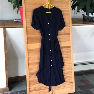 Lightweight tie front dress